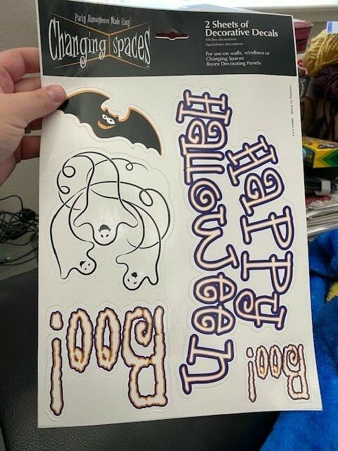 Changing Spaces Halloween Decorative Decals 2 Sheets New!!!