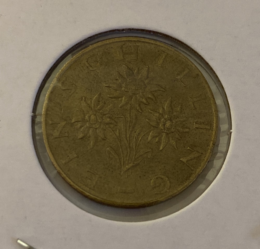 1971 Austria 1 Schilling Coin B16