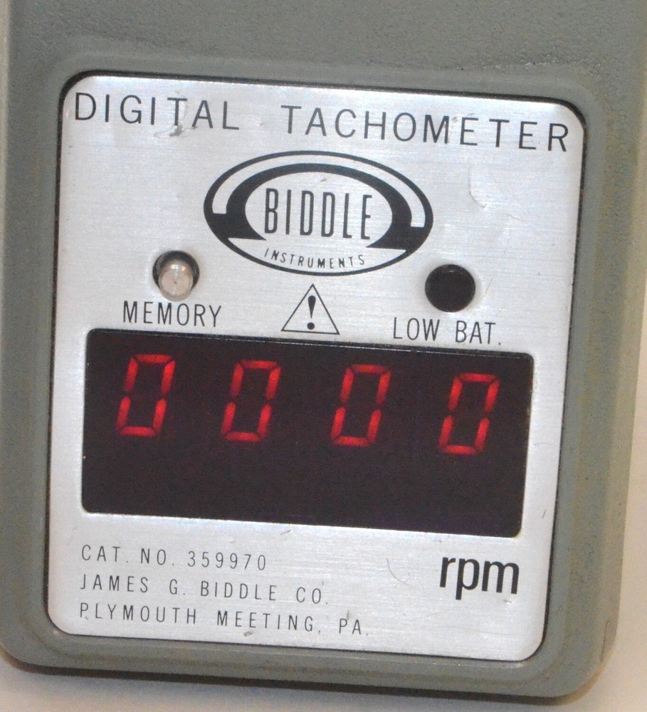 Biddle 359970 Digital Handheld Tachometer *Used*