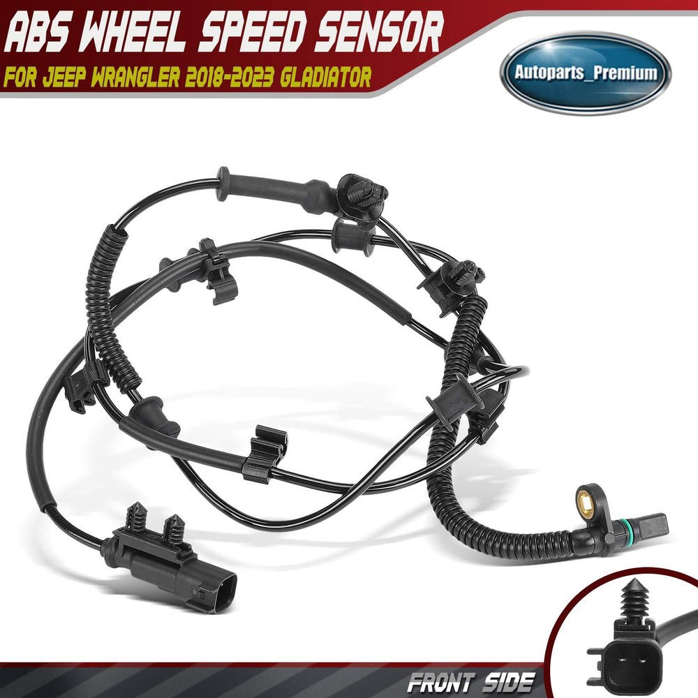 Front ABS Wheel Speed Sensor for Jeep Wrangler JL 2018-2025 Gladiator 2020-2025