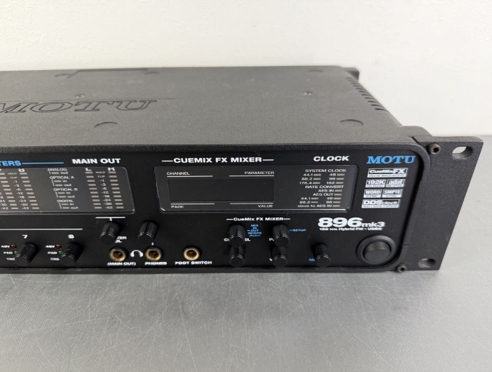 MOTU 896mk3 Hybrid Audio Interface Rackmount USB FireWire (Display Backlight Iss