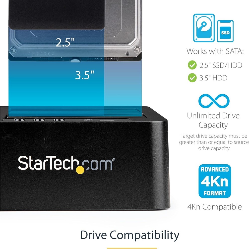 Dual Bay Hard Drive Duplicator & SATA Docking Station