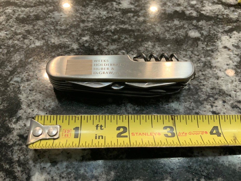 Pre Owned Pocket knife Army style 8 function Multi Tool used nice