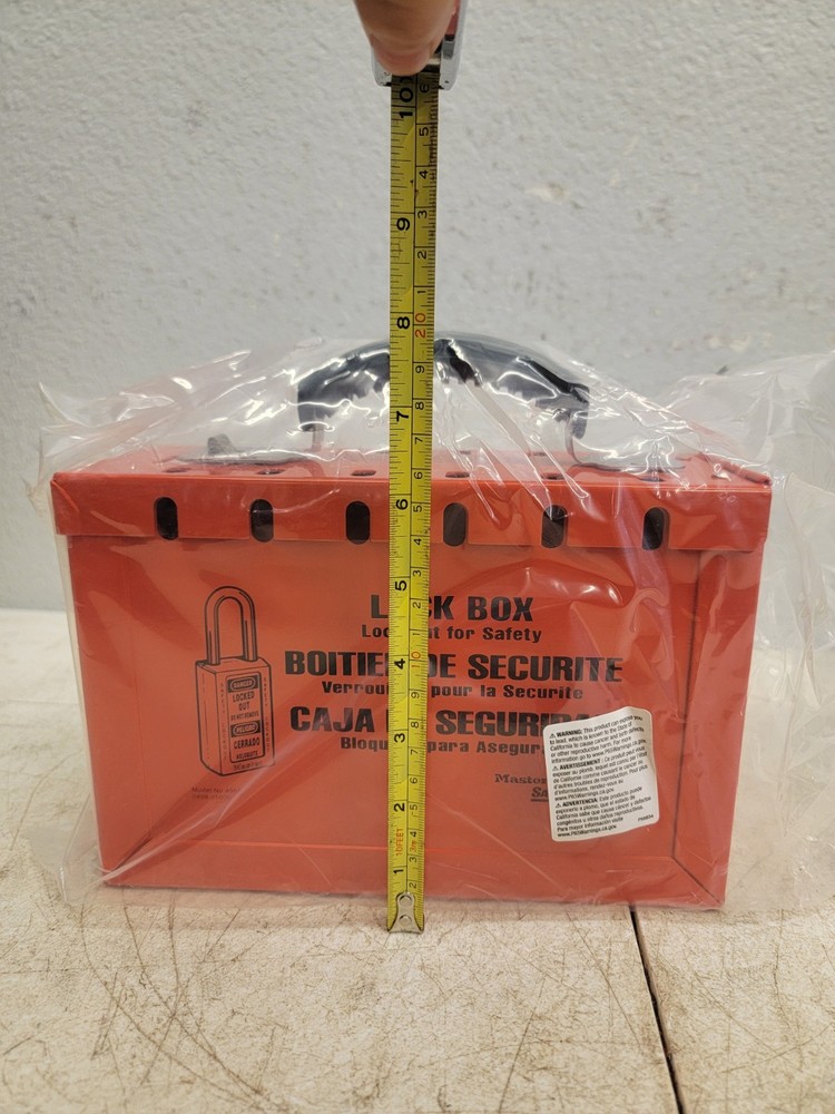 MASTER LOCK 498A Group Lockout Box,12 Locks Max