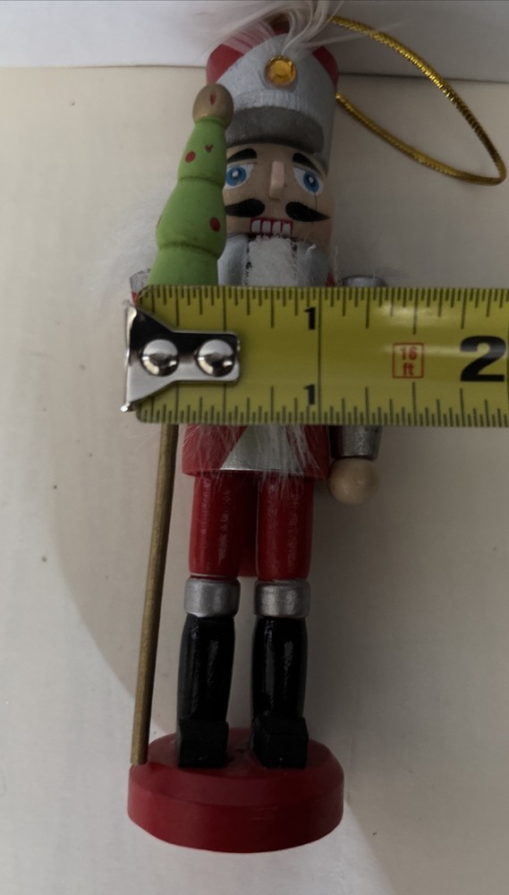 Nutcracker 5 inches Wood Christmas Ornament