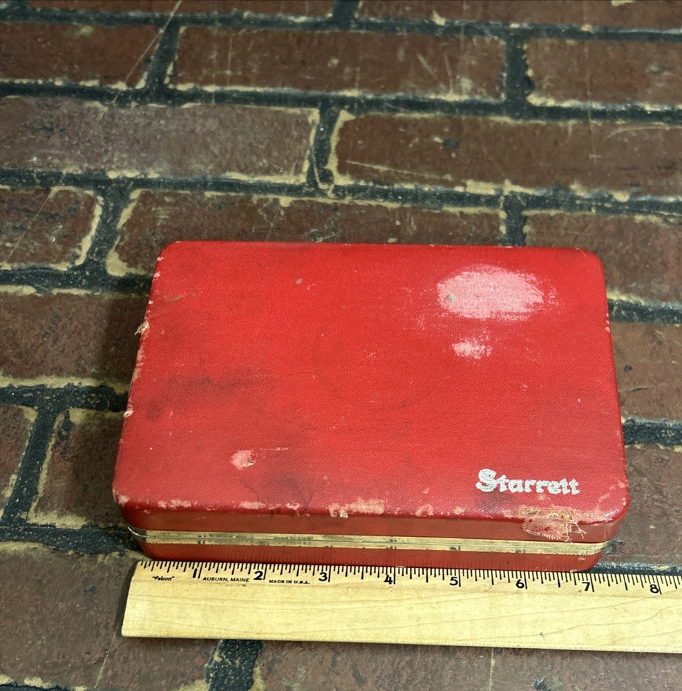 Vintage Starrett No.196 Dial Indicator with Case