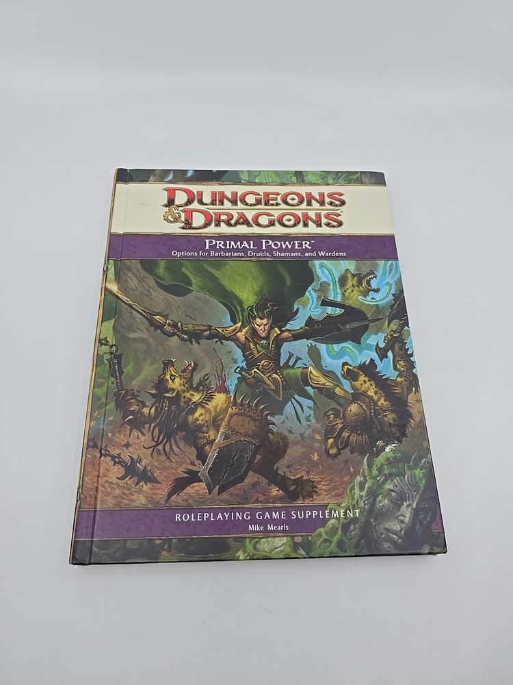 D&D Primal Power 4th Edition Hardcover 2009