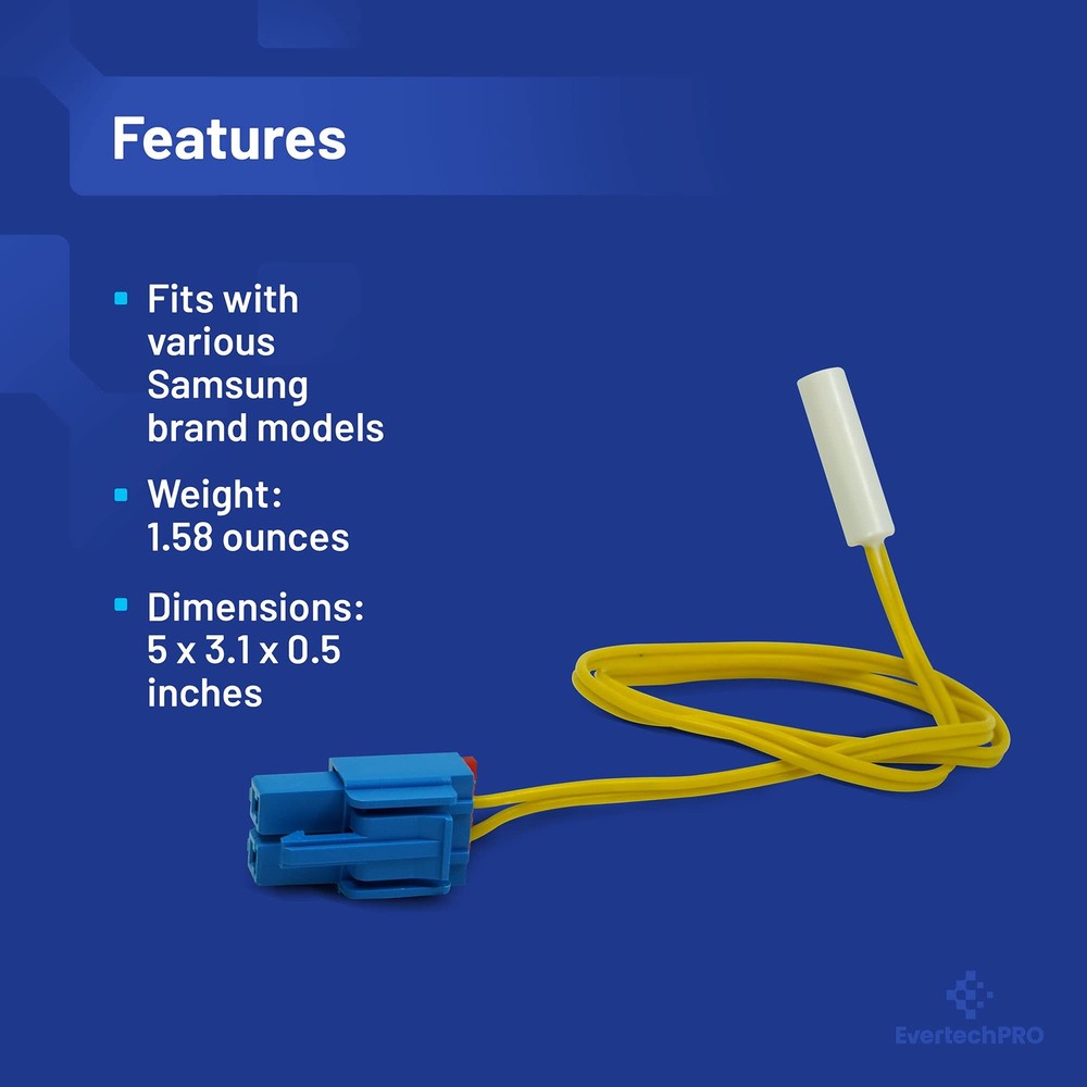 EvertechPRO DA32-10105X Sensor Temp Replacement for Samsung Refrigerator 2030345