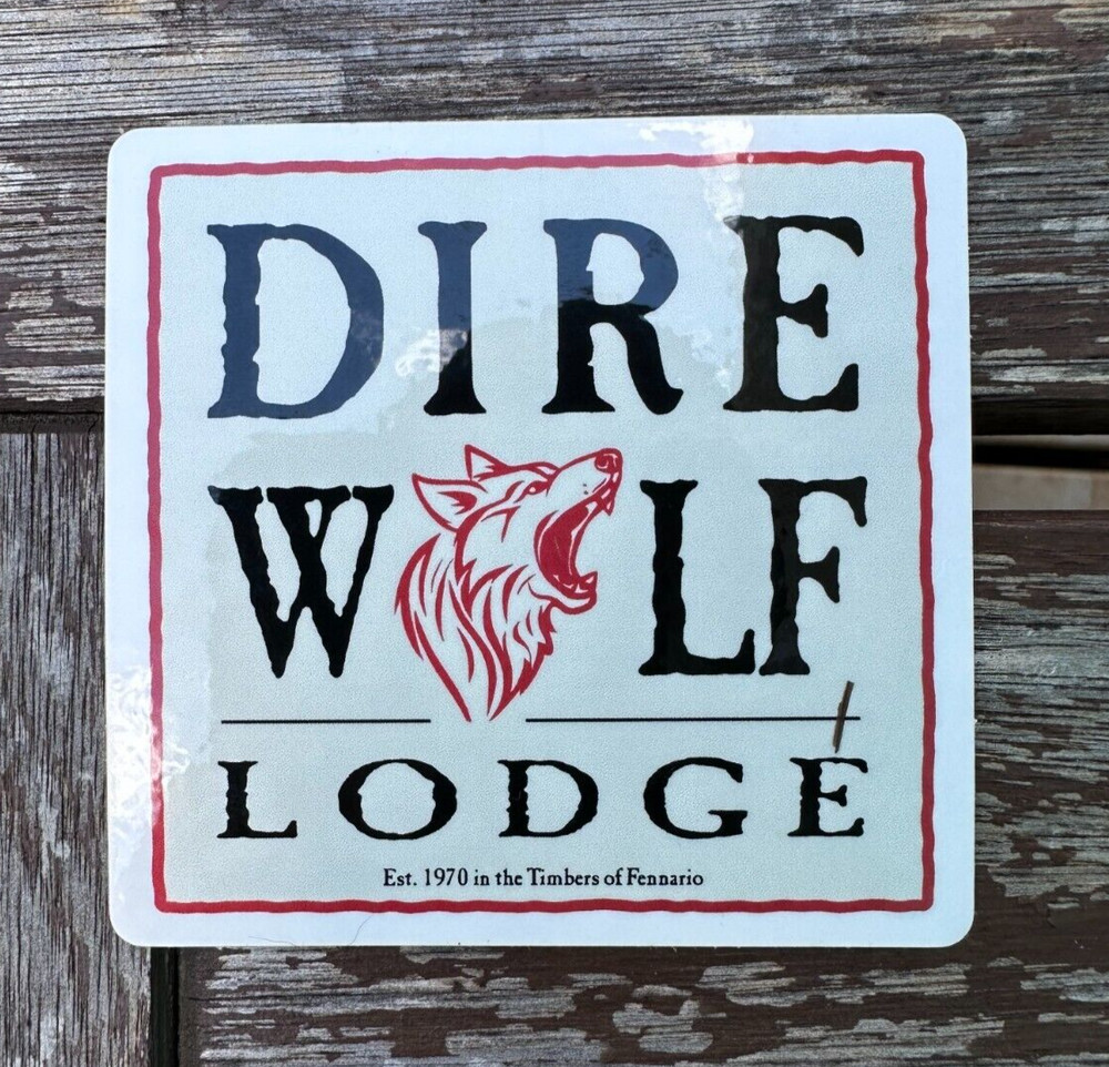 Dire Wolf Lodge Vinyl Sticker - Grateful Dead
