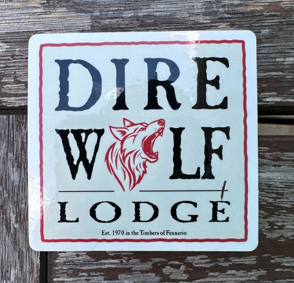 Dire Wolf Lodge Vinyl Sticker - Grateful Dead