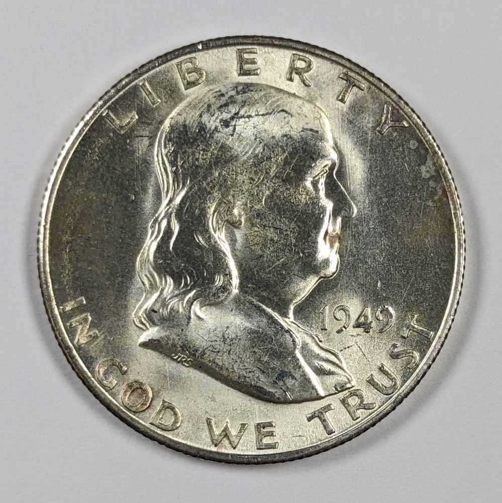 1949 S Franklin Silver Half Dollar Choice BU
