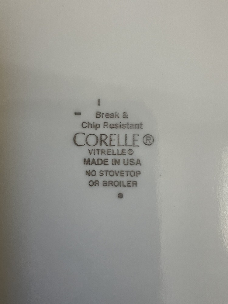 Corelle “Midnight Garden” 9” Square Luncheon Plate - Discontinued Pattern