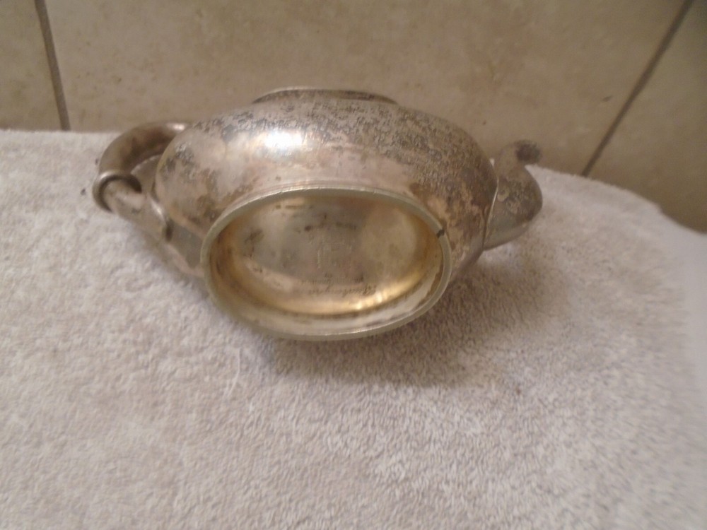 rogers bros silver soldered tea pot