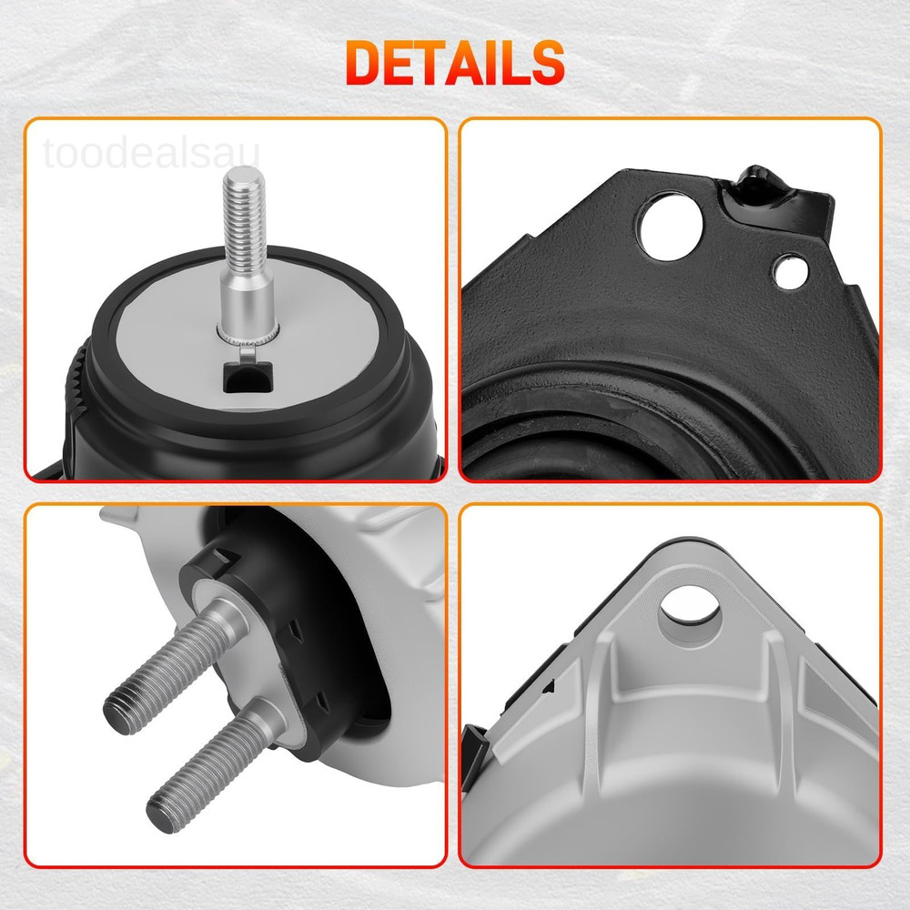Engine Motor Mount & Transmission Compatible with Jeep Black