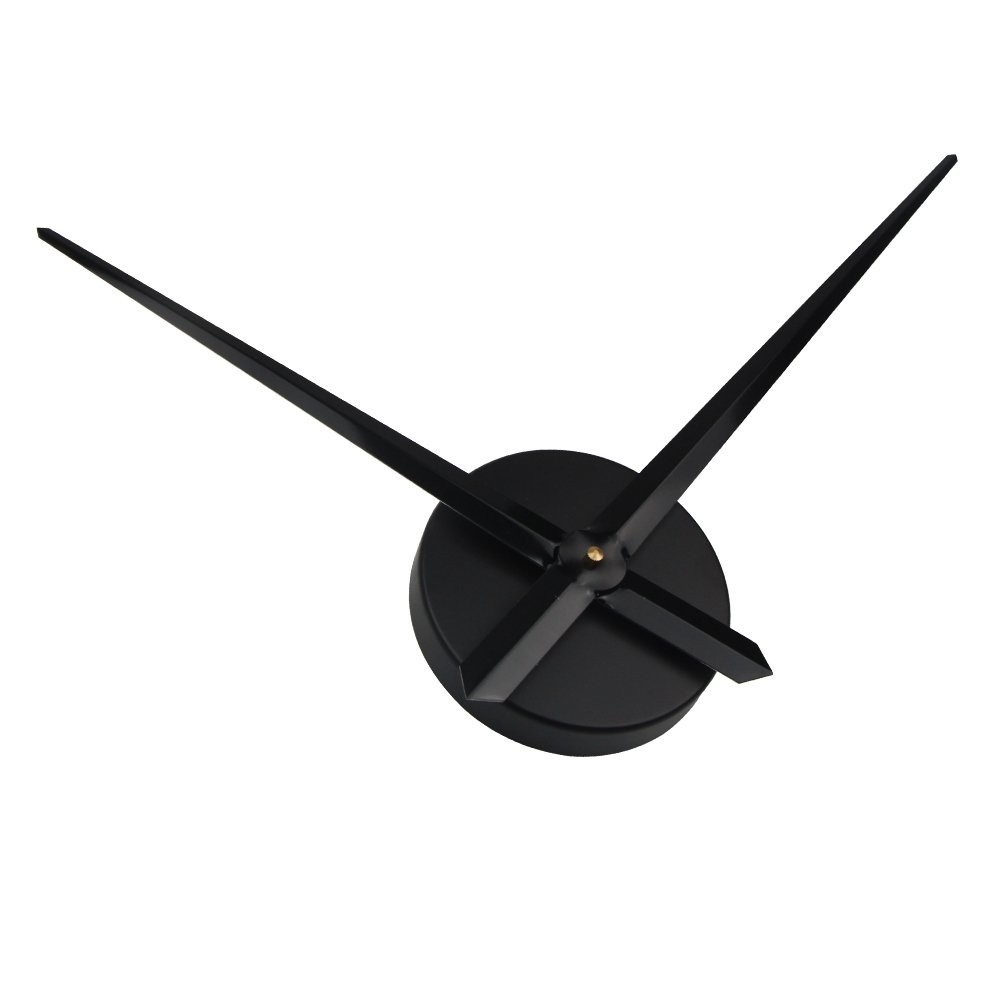 Timelike 3D Clock Hands, Large Needles Quartz Large, Black-t42b