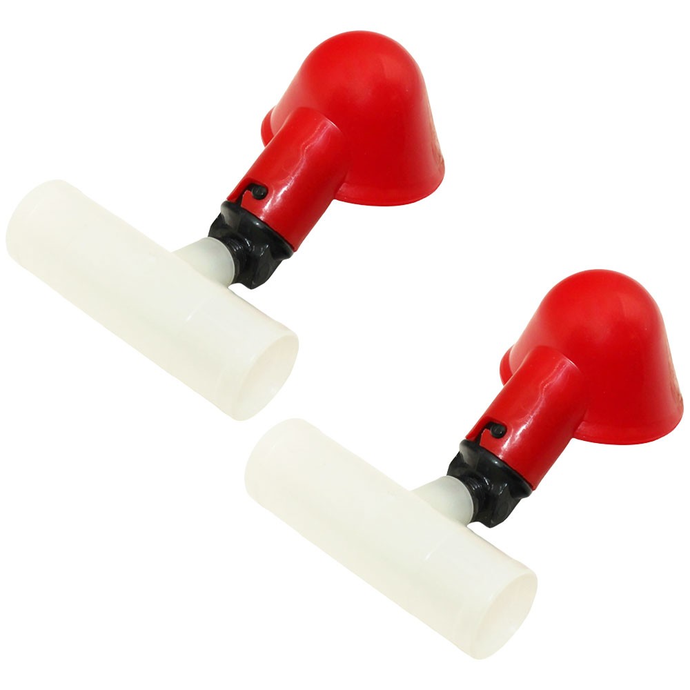 Two (2) Automatic Waterer Drinker Cups and Clear Plastic Chicken Water Poultry