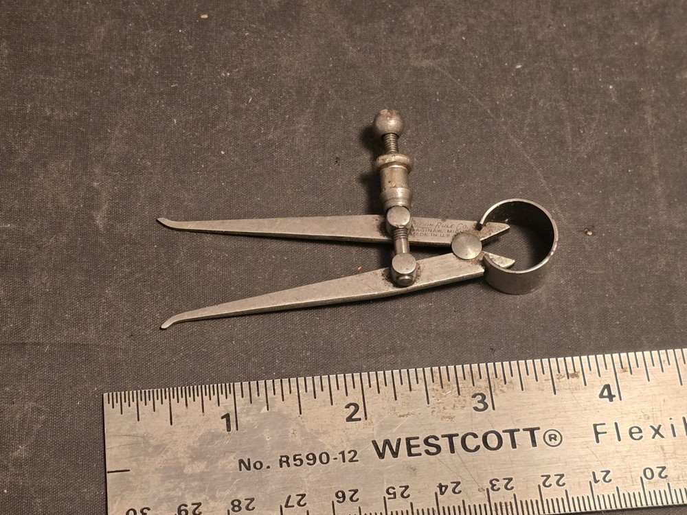 Lufkin Inside Caliper Spring Hinge 2 1/2" Square Leg USA