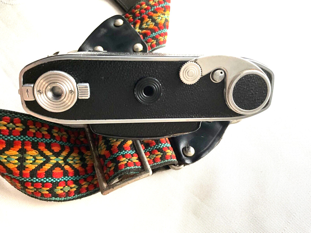 Vtg Kodak Retina IIIc Rangefinder 35mm Black Camera +strap+Case Germany Work
