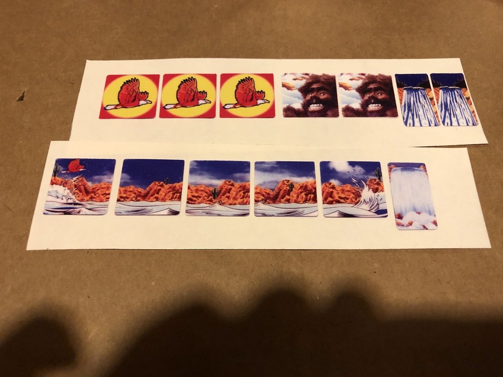 Whitewater Pinball Machine Custom Target Decals WH2O Die Cut