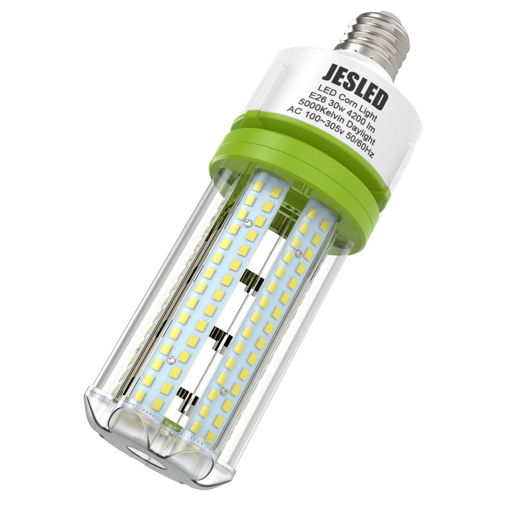LED Corn Light Bulbs E26 30W 5000K Replace HID CFL for High Bay Garage Warehouse
