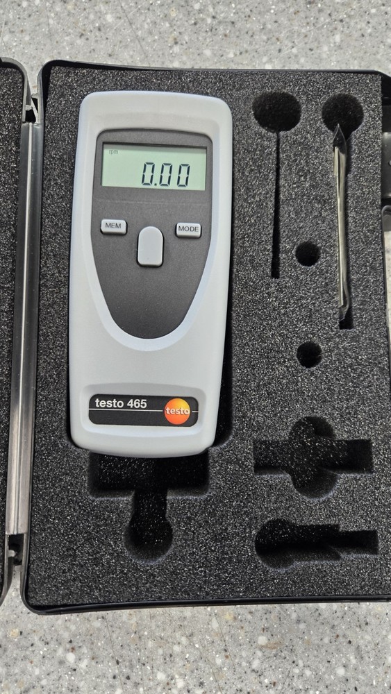 Testo 465 Non-Contact Tachometer, with Case