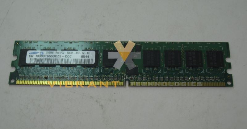 Dell D6598 512mb PC2-3200 ECC 1Rx8 memory dim 4z