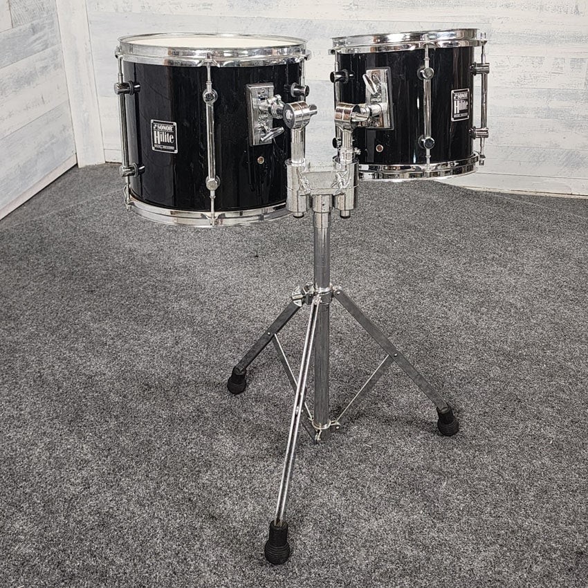 Used Sonor HiLite 4pc Drum Set Black - Good