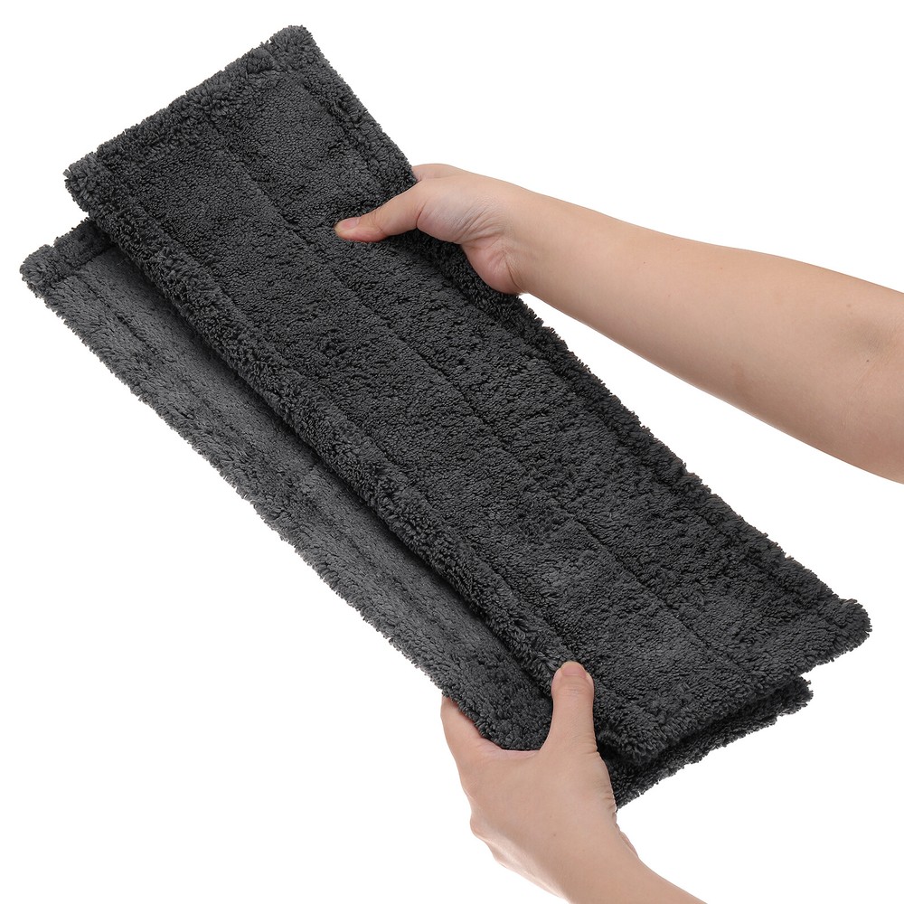 8Pcs Replacement Microfiber Cleaning Refill Pads For Flat Mop 18'' Reusable Tool