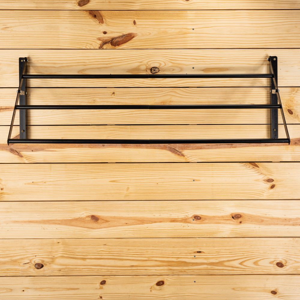 Easy-Up Tiered Mountable Collapsible Blanket/Pad Rack | Keeps Tack Organized