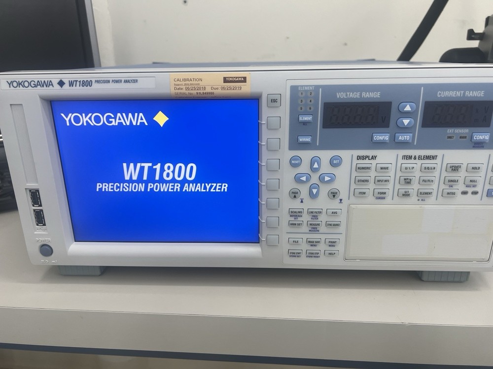 Yokogawa WT1800 Precision Power Analyzer.