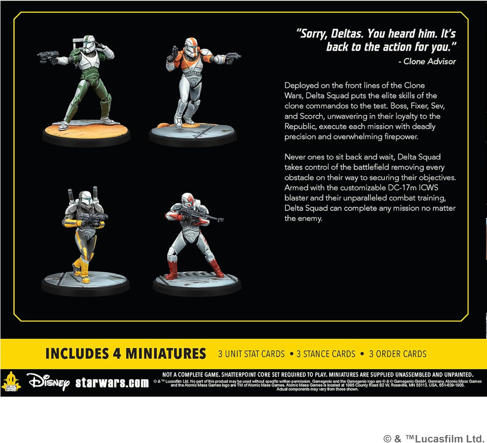 Star Wars Shatterpoint: Delta Squad, Form Up Squad Pack