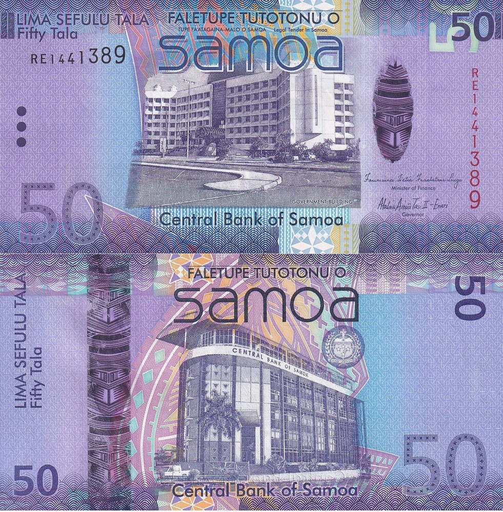 Samoa 50 Tala ND 2014 P 41 b UNC