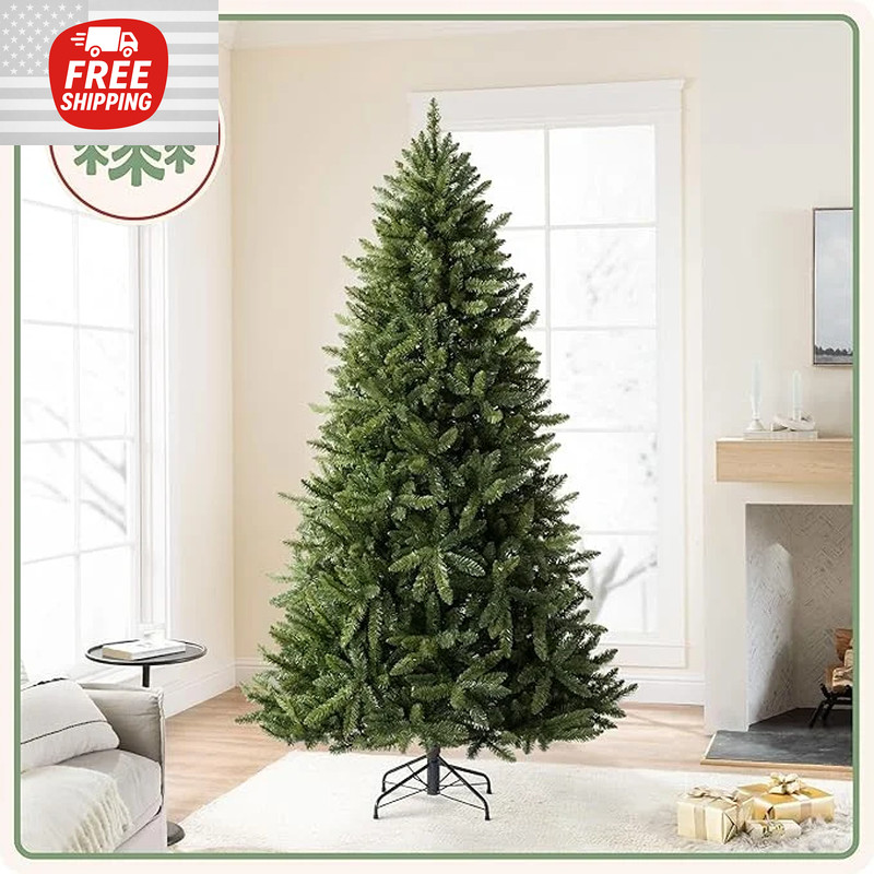 7ft Heritage Balsam Spruce - Artificial Christmas Tree, Hinged Branches Unlit