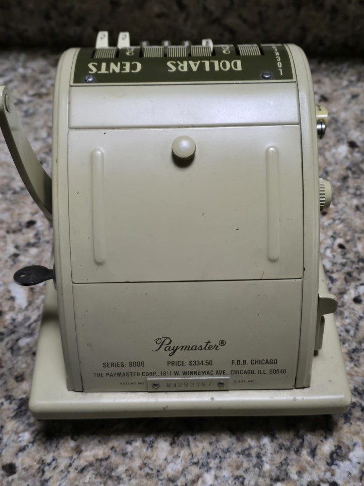 PAYMASTER SERIES 8000 Ribbon Check Writer