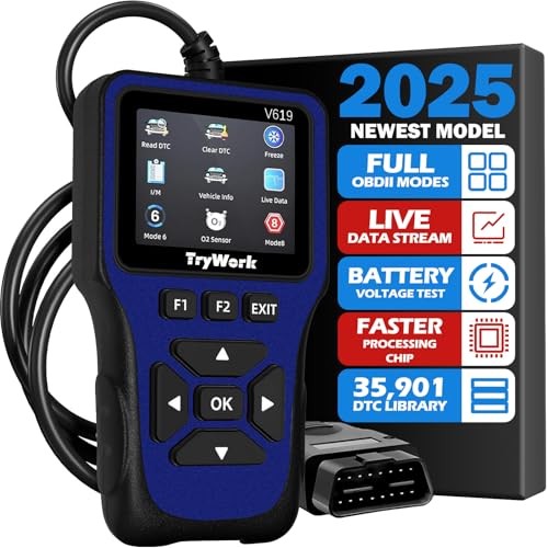 OBD2 Scanner Diagnostic Tool, Check Engine Code Reader with 35901 DTC Blue