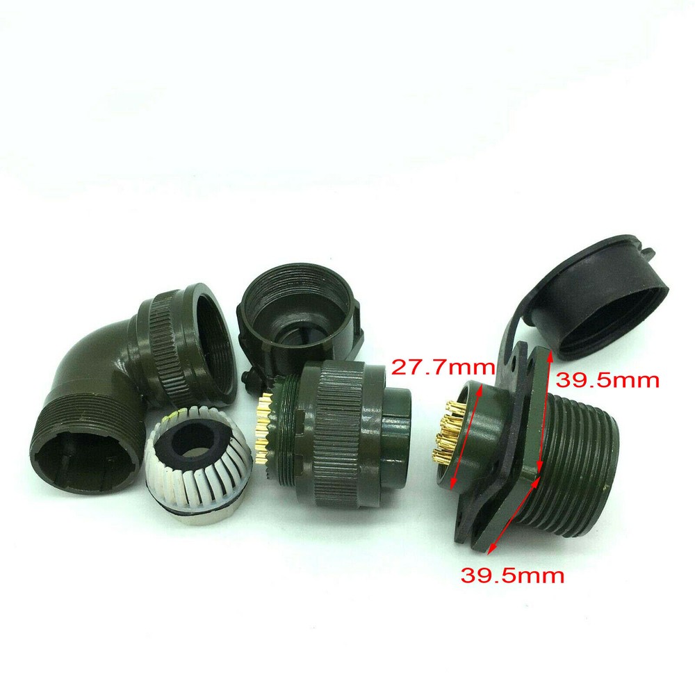 Servo Motor Connector Right Angle Aviation Plug & Socket YD28 15-Pin Waterproof