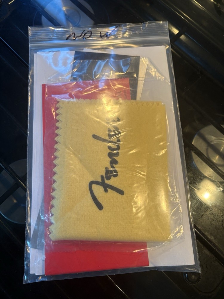 Fender Case Candy Manual Warranty Cloth Tags Care Instructions