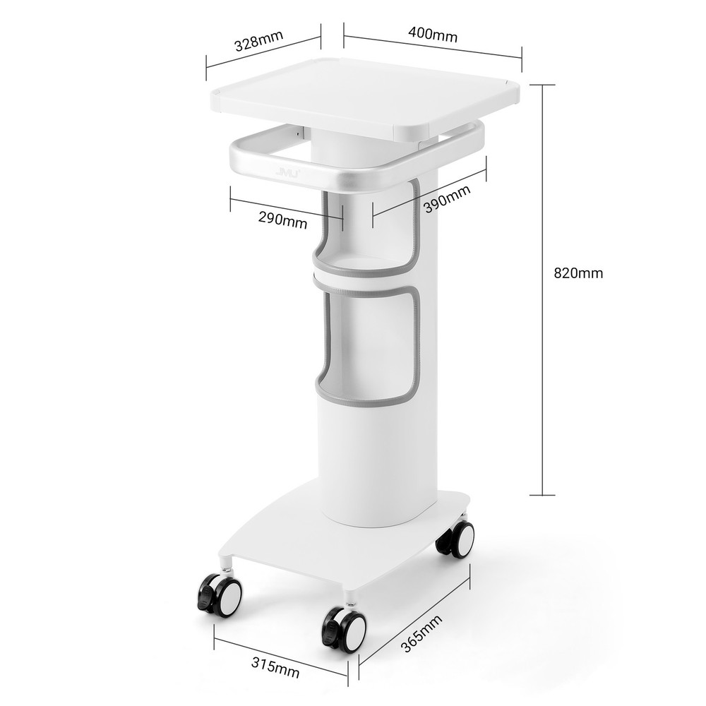 JMU Dental Multi-Function Trolley Cart 360° LOCKABLE WHEELS Built-in Plug