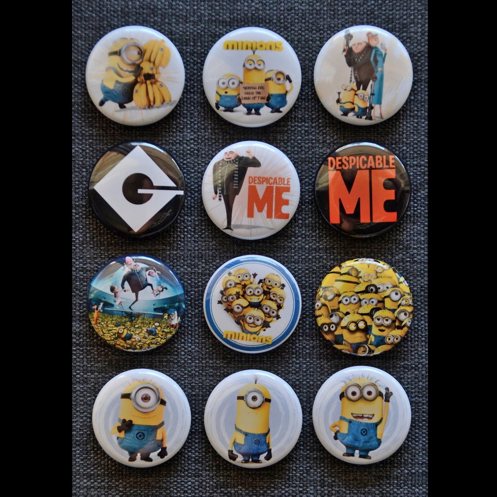 Minions / Despicable Me - 1" Pinback Buttons