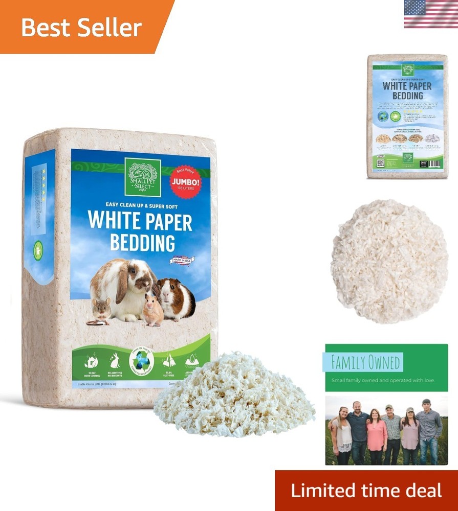 Eco-Friendly Unbleached Paper Bedding 178L - Clean & Comfortable for Pets