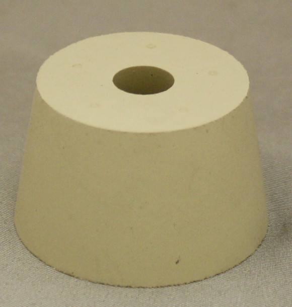 LD Carlson No. 8 Drilled Rubber Stopper