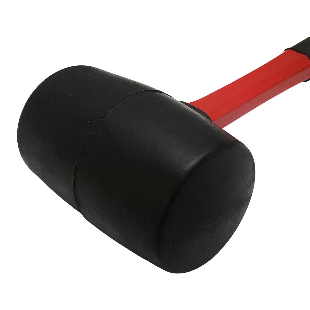 11-1/2'' Long Double-Faced Solid Rubber Head Mallet Hammer 16 Oz