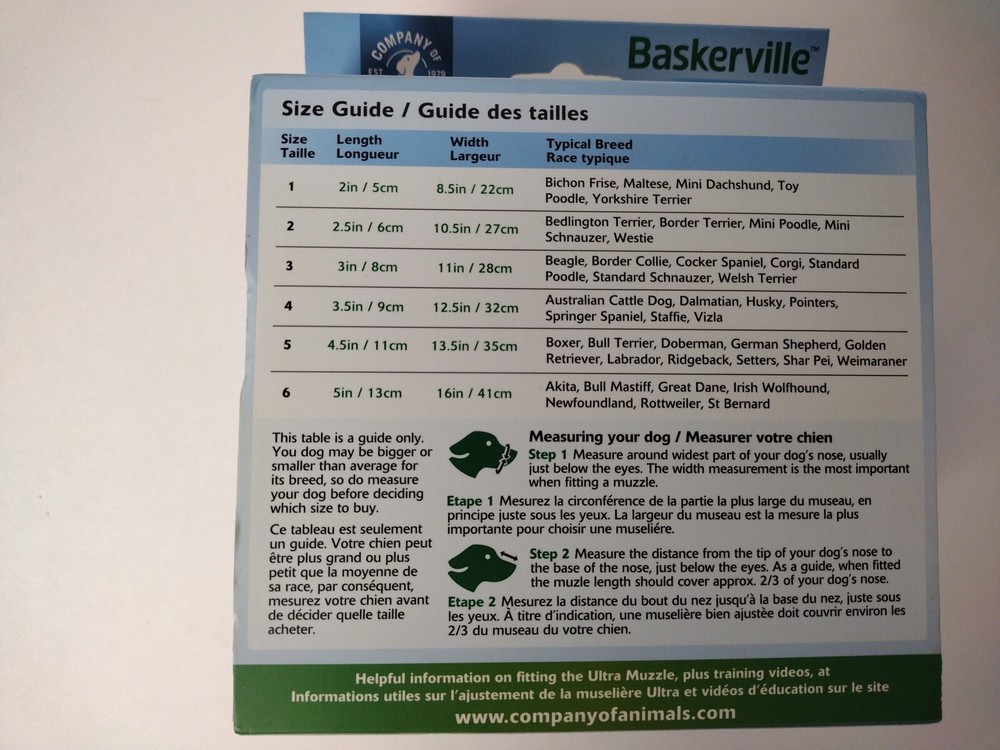 BASKERVILLE BLACK ULTRA MUZZLE FOR DOGS SIZE 4 PERMITS PANTING & DRINKING EUC