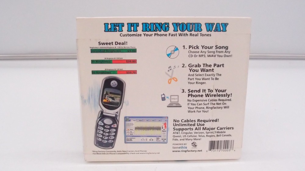 Ring Factory CD-ROM PC Computer Software Program Downloader Disk Vintage