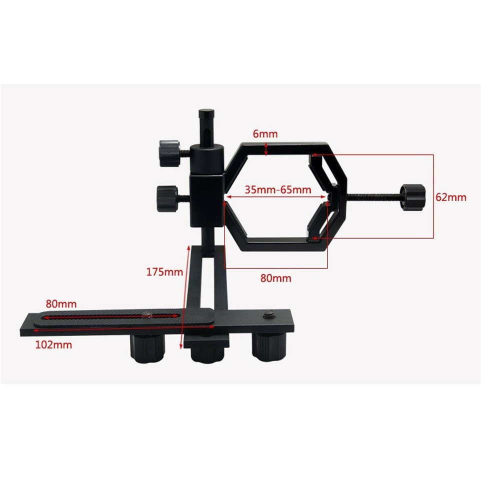Camera Connection Telescope Scope Adapter+Phone Fixing Clip Holder
