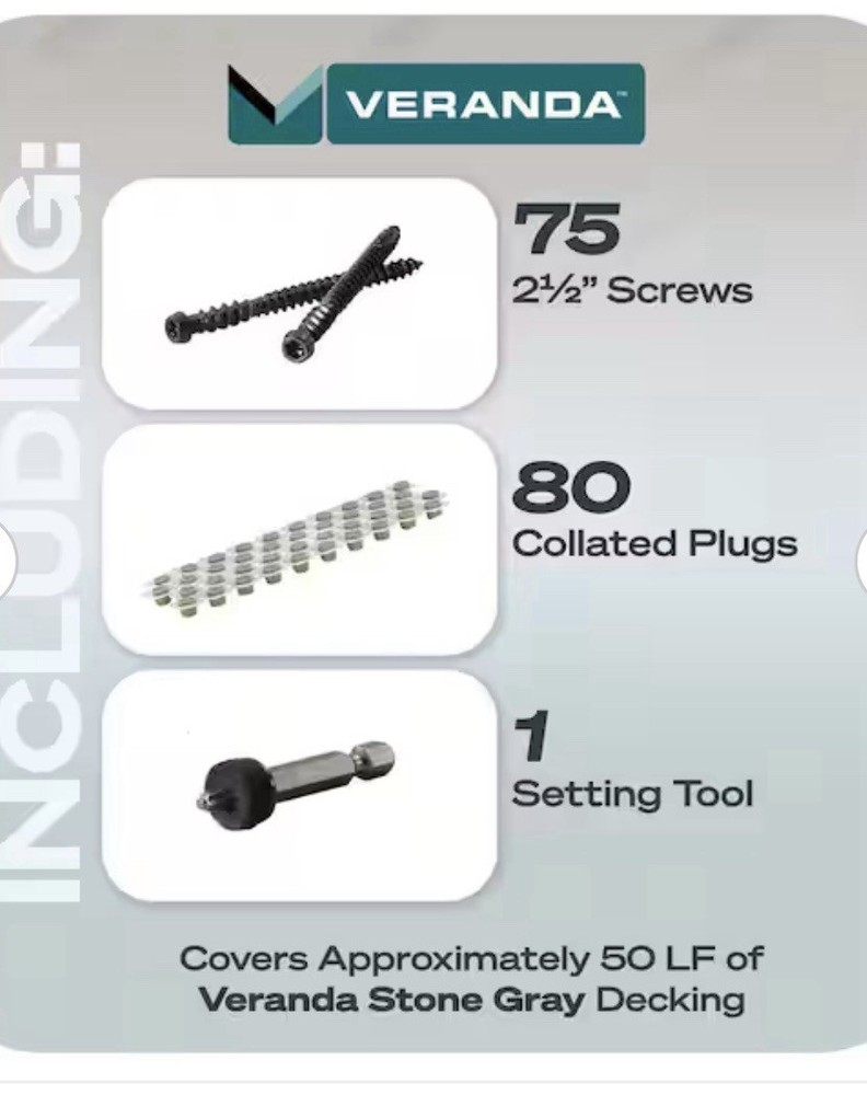 Veranda Cortex Hidden Fastening System For Decking / Brown