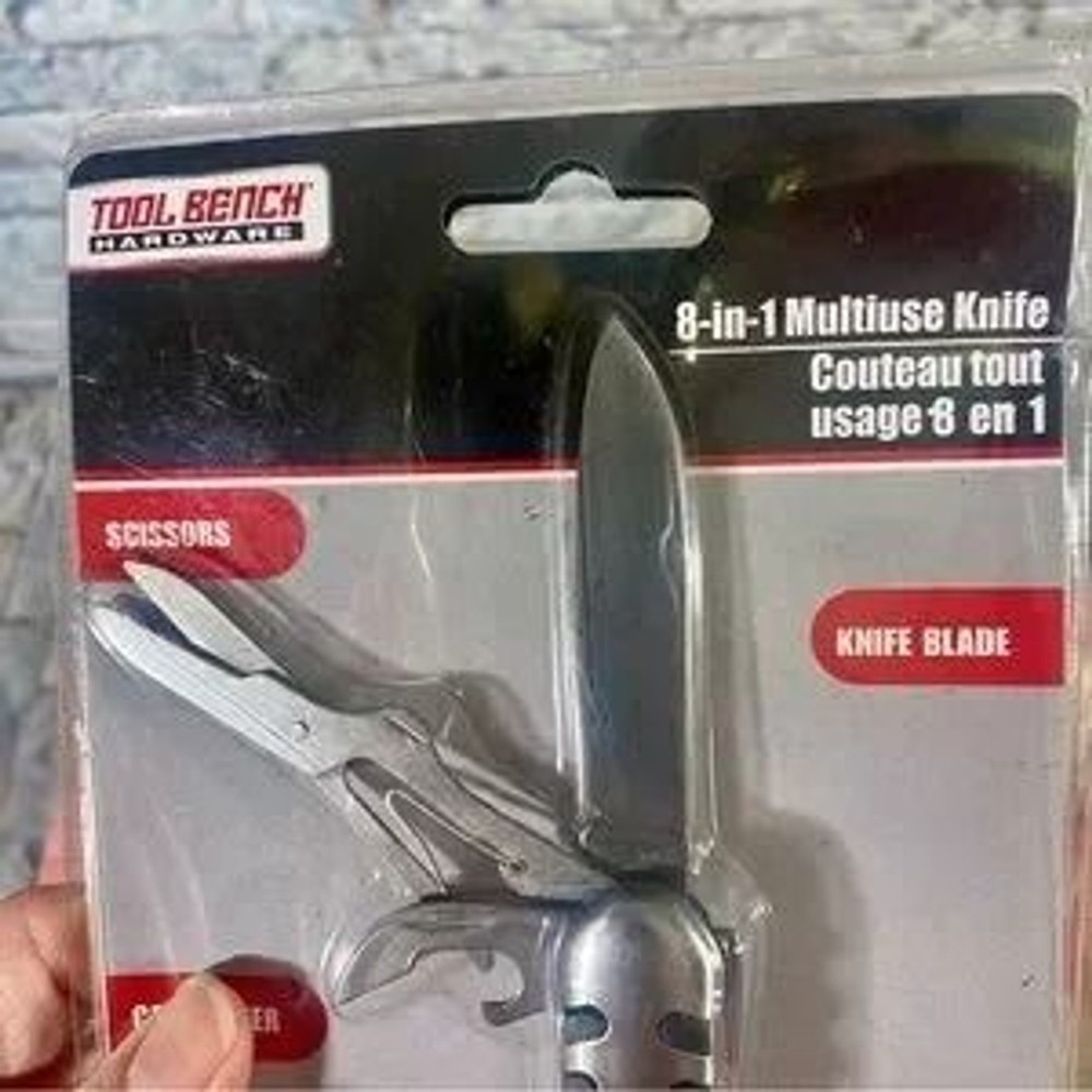 Multiuse Pocket Knife 8 in one Tool from Tool Bench NWT