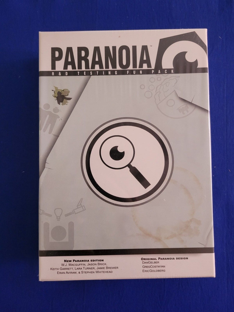 Paranoia R&D Testing Fun Pack Box Set (SW) - Mongoose Publishing