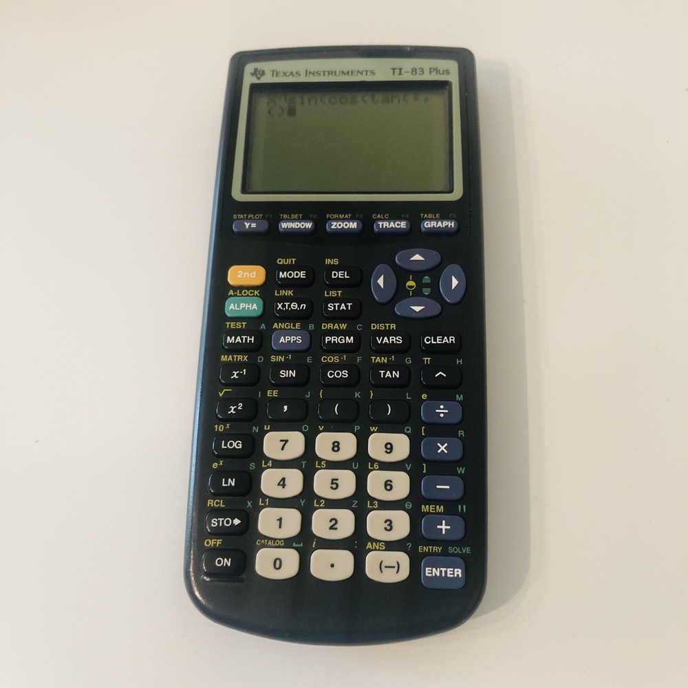 TI-83 Plus Calculator Black with Cover