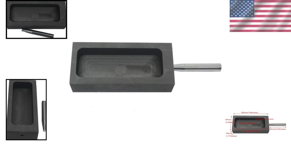 Gold Silver Graphite Ingot Mold Casting Refining